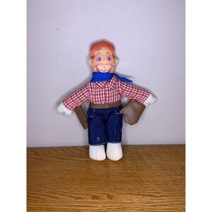 Applause Three Cheers 10" Howdy Doody Cowboy Cloth Stuffed Plush vintage 1988